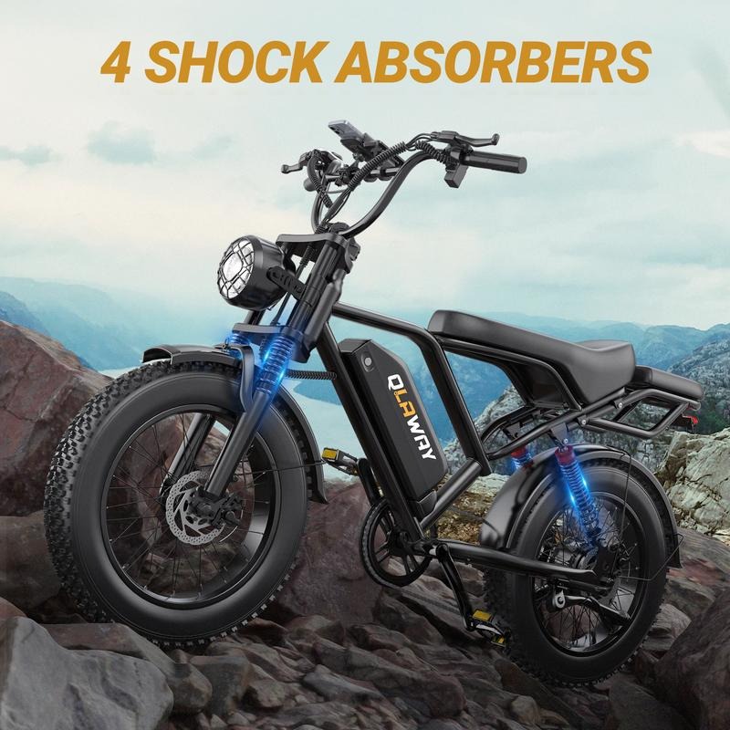 1500W All-Terrain E-Bike with Full Suspension & Long Range
