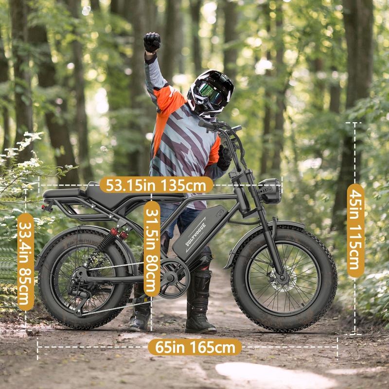 1500W All-Terrain E-Bike with Full Suspension & Long Range