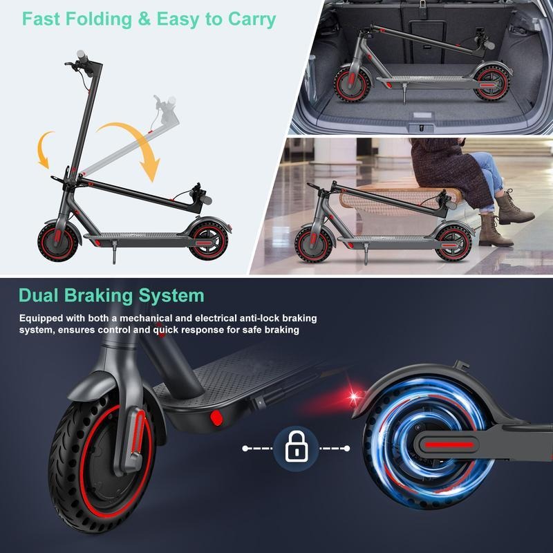Foldable Electric Scooter with 350W Motor & App Control