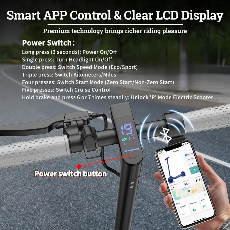 Foldable Electric Scooter with 350W Motor & App Control