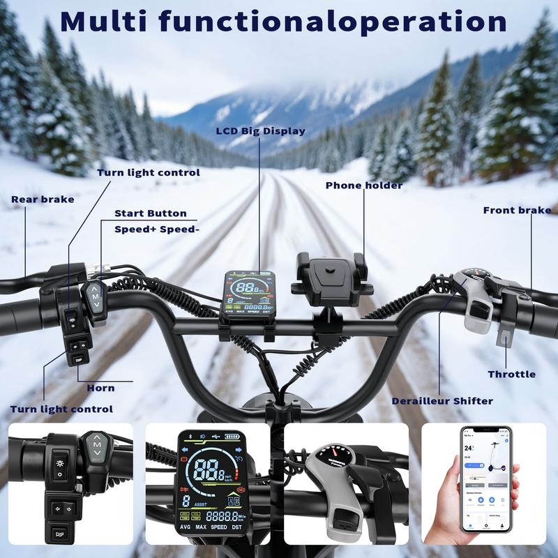 High Carbon Steel Off Road Electric Bike