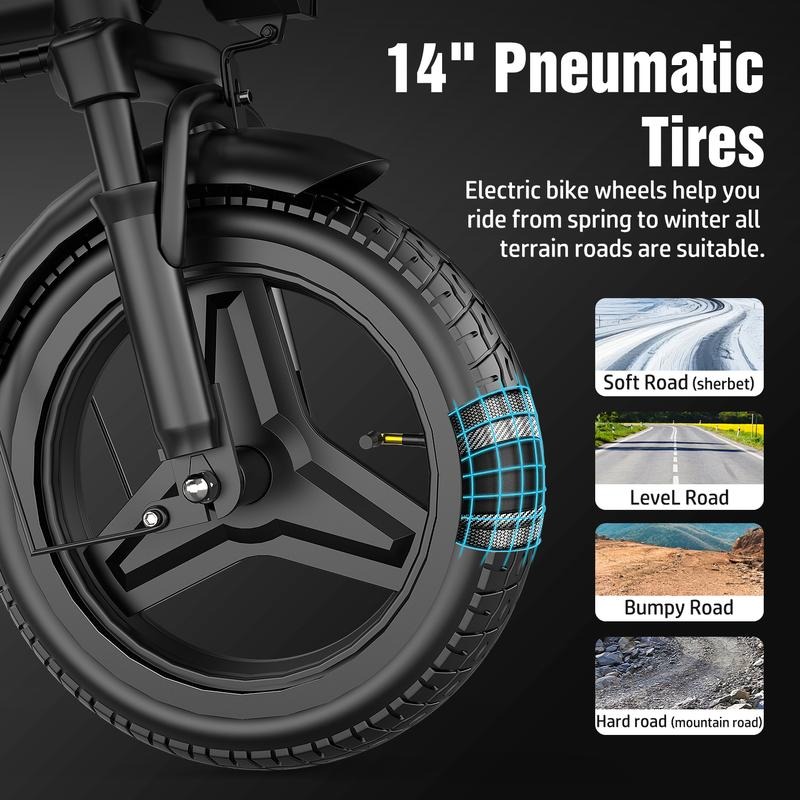 Pikabike Z6 Electric Bike 1200W Peak  25MPH  14